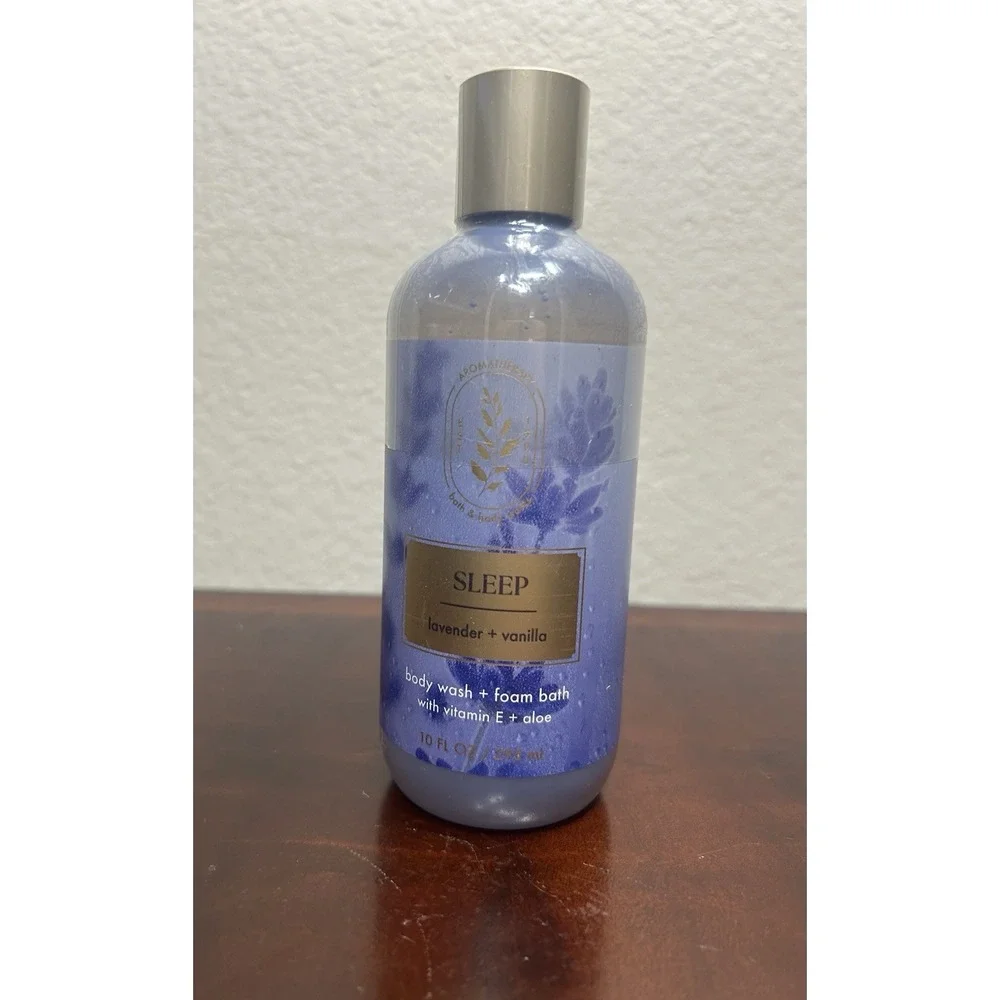 Bath & Body Works Sleep SEALED lavender + vanilla body wash foam bath